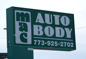 MAC Auto Body Sign
